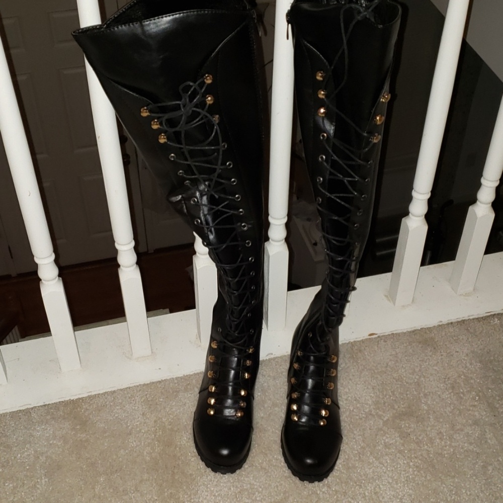 Extra Tall combat boots